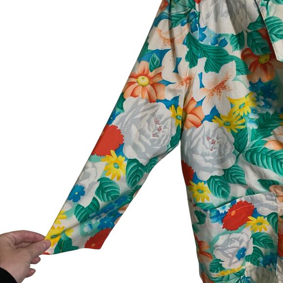 Vintage Penelope Plum Floral Blazer Womens Size M - Picture 3 of 7